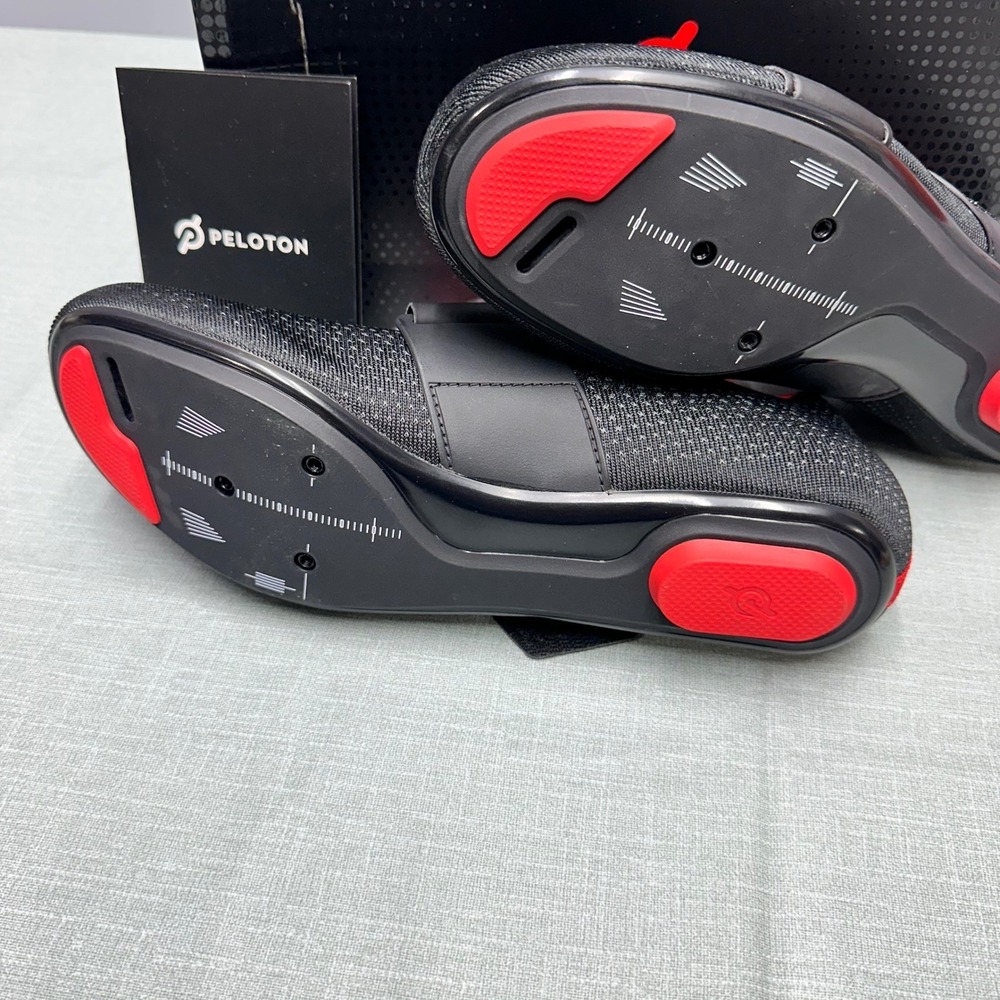 Peloton Altos Cycling Shoes Black Red Men 10 Women 11.5 BS03-01UB-100 Cleats - Picture 8 of 15